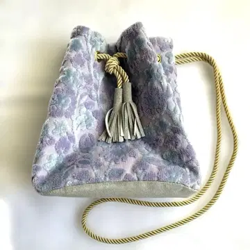 푸플라우크 2Way 숄더 백 금화산 복조리 수국색 꽃봉오리