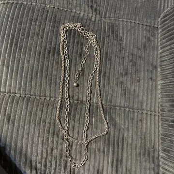 실버 롱 목걸이 조정 가능