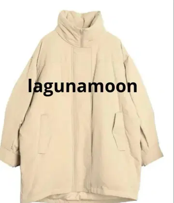 LAGUNAMOON 아라이 다운 후드 코트 베이지