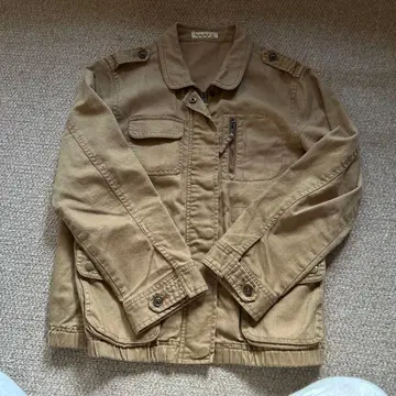 베이지 밀리터리 자켓