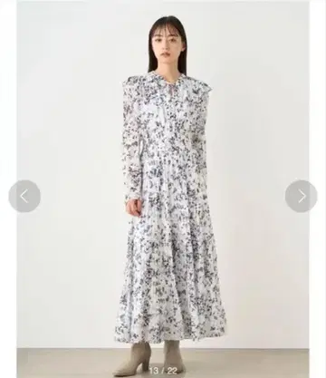 SNIDEL 허리 셔링 플리츠 원피스