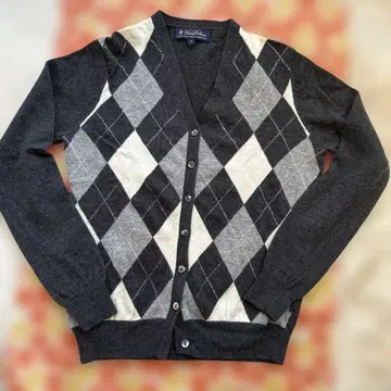 Brooks Brothers 아가일 무늬 가디건 M