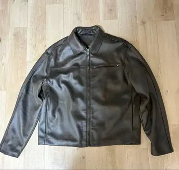 zara 브라운 가죽 자켓 집업