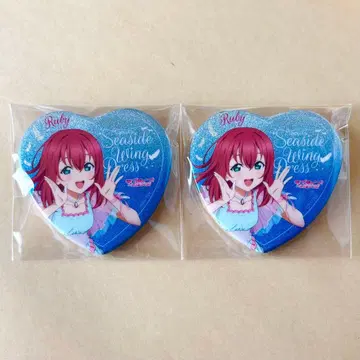 러브 라이브! 선샤인!! 캔뱃지 Aqours 쿠로사와 루비 5