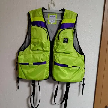 다이와 그레이트밴프 낚시 구명 조끼 형광 그린