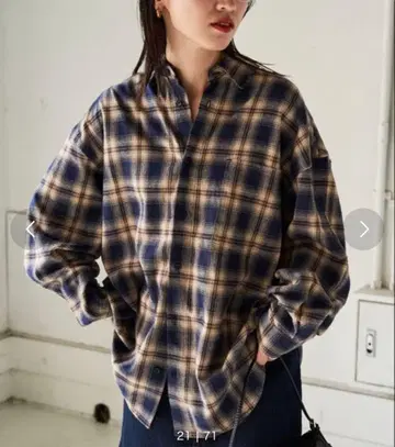 프릭스 스토어 빅 실루엣 플란넬 셔츠