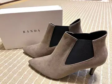 [ 새상품 ] RANDA 그레이 스웨이드 앵클부츠 24.5cm
