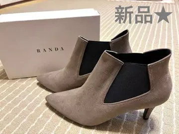 [ 새상품 ] RANDA 그레이 스웨이드 앵클부츠 24.5cm