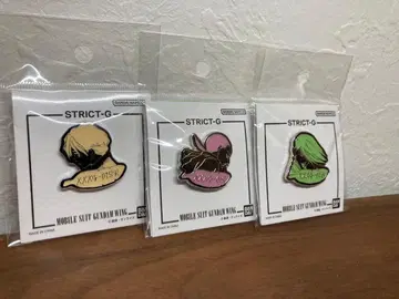 [미사용 새상품] 신기동전기 건담 W EW 특별편 핀즈 핀 배지 3세트