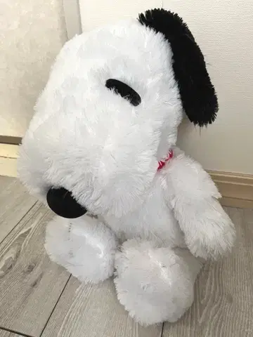 PEANUTS 스누피 BIG 봉제 인형 빨간색 목걸이 포함