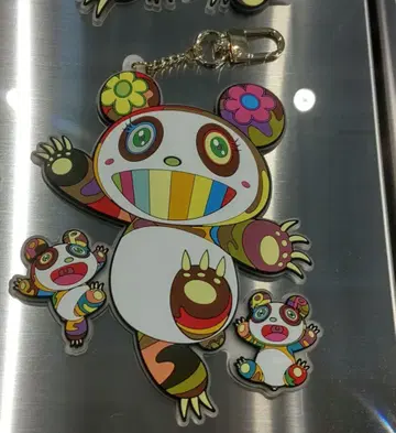 신상 무라카미 다카시 러버 키링 팬더 카이카이키키 키링