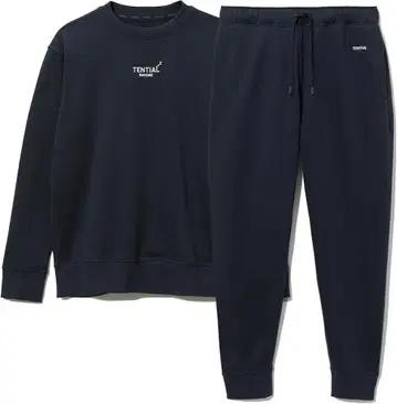 TENTIAL BAKUNE 웜 크루넥 리커버리 웨어 네이비 L