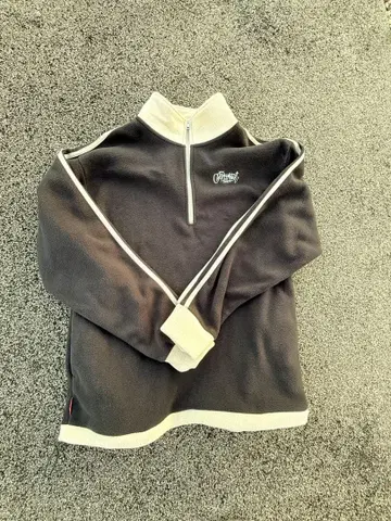 CENTIMETER 다크 그레이 플리스 집업