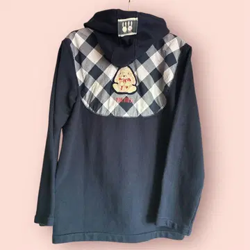 PINK HOUSE 후드 부착 후드티 네이비