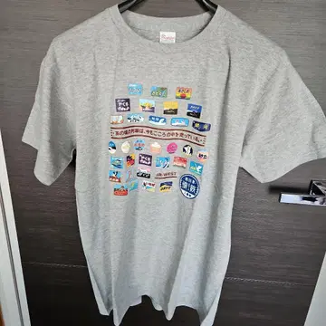 JR 서일본 회철- 로고 T셔츠 그레이