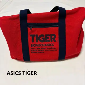 레어, 쇼와 레트로 asics TIGER 보스턴 백 레드
