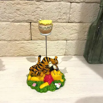 [ 카드 스탠드 ] 푸우 티거 피규어 허니 포트 포함 디즈니