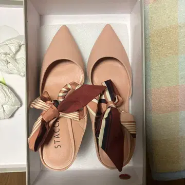 STACCATO 핑크 하이힐 펌프스 24.0cm