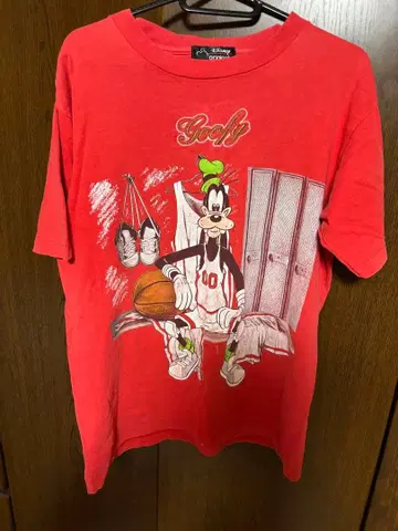 Disney 구피 농구 T셔츠 S/M