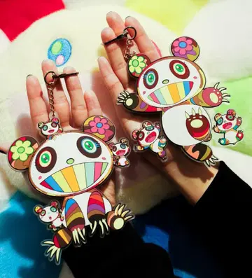 2종 세트 신상 무라카미 다카시 팬더 러버 키링 카이카이키키