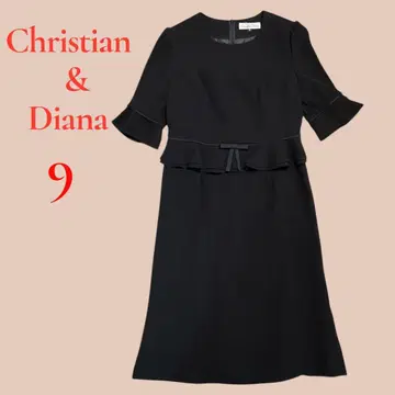 Christian & Diana 블랙 원피스 9
