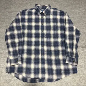 TOWN CRAFT 타운크래프트 옴브레 섀도우 체크 무늬 플란넬 셔츠