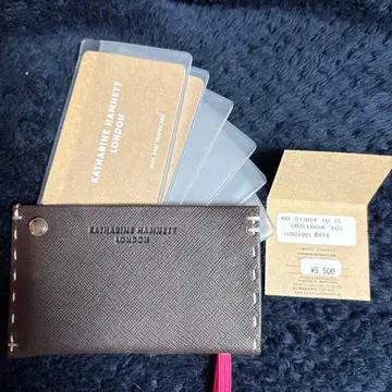 KATHARINE HAMNETT 패스 케이스 브라운