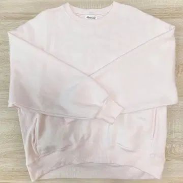 andme 속기모 볼륨 소매 맨투맨 [ 핑크 ]