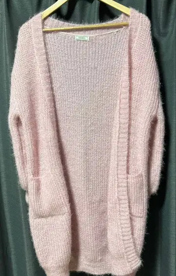 새상품 티티앤코 핑크 롱 가디건