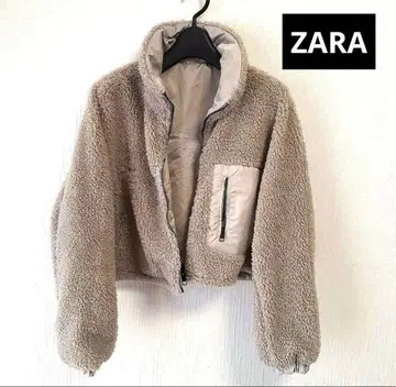 ZARA 숏 기장 리버서블 보아 자켓