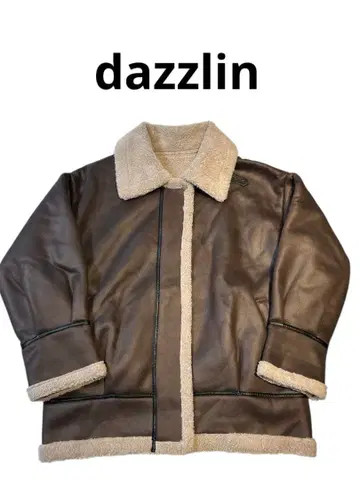 dazzlin 페이크 레더 보아 자켓