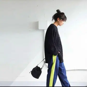 antiqua 배색 라인 팬츠 플러스 사이즈 새상품