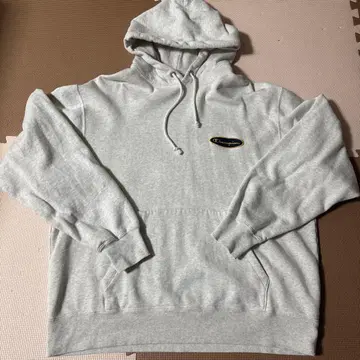 Champion 오버 사이즈 후드티 속기모 오트밀 남성용 라지