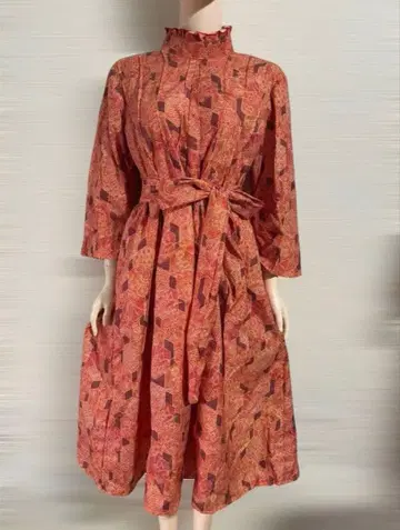 밴딩 메이드 기모노 리메이크 원피스 순수 실크