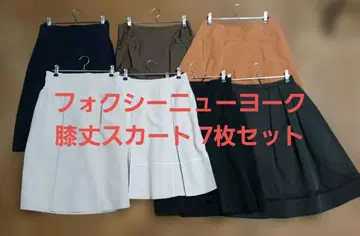 폭시 뉴욕 스커트 무릎 아래 길이 7개 세트 38 40