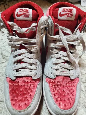 Zoom Air 화이트/레드 스니커즈 23.5cm