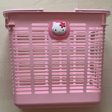 카오하나 키티 헬로키티 랜드리 바스켓 세탁 바스켓 산리오 핑크
