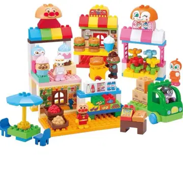 호빵맨 블록라보 모두의 가게 듬뿍 블록 DX 덤 포함