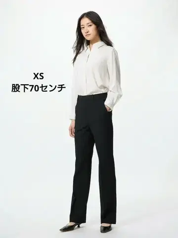 [택 포함] 유니클로 스트레치 팬츠 XS 블랙 인심 보정 있음 70cm