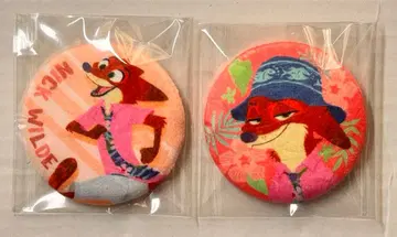 주토피아 영화 블라인드 복슬복슬 캔뱃지 닉 2개