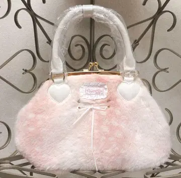 Cherriette fawn heart motif fur bag