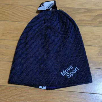 Move Sport 니트 모자 다크 블루 프리 사이즈