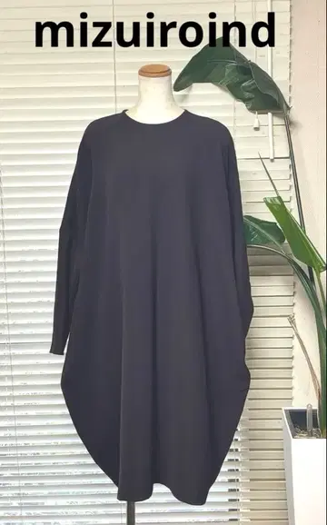 미즈이로 인드 프리 사이즈 포근한 벌룬 원피스 브라운