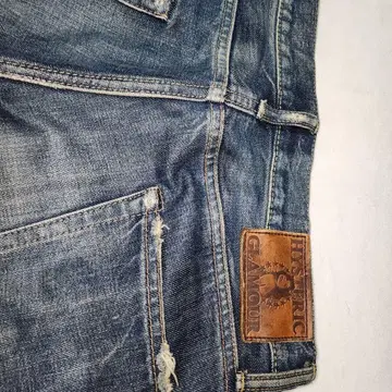 HYSTERIC GLAMOUR 블루 스트레이트 데님