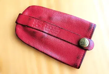 일비손테 가죽 키케이스 빨간색