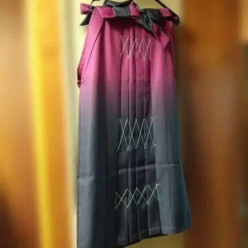 그라데이션 하카마 (크림슨 컬러 ~ 짙은 갈색) M 새상품