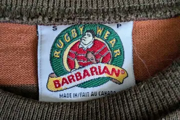 BARBARIAN 럭비 의류 ORANGE x MOSS GREEN
