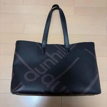 던힐 블랙 토트백 로고백