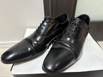 REGAL 리갈 블랙 가죽 스트레이트 팁 드레스 슈즈