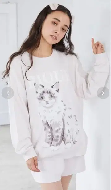 gelato pique 젤라또피케 CAT 자카드 풀오버 PNK